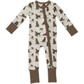 Load image into Gallery viewer, Chocolate Lab Dogs - Convertible Zip PJs
