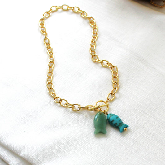 Shay Fish Toggle Necklace: 16 inch