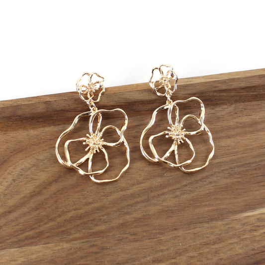 Duo Flower Earrings