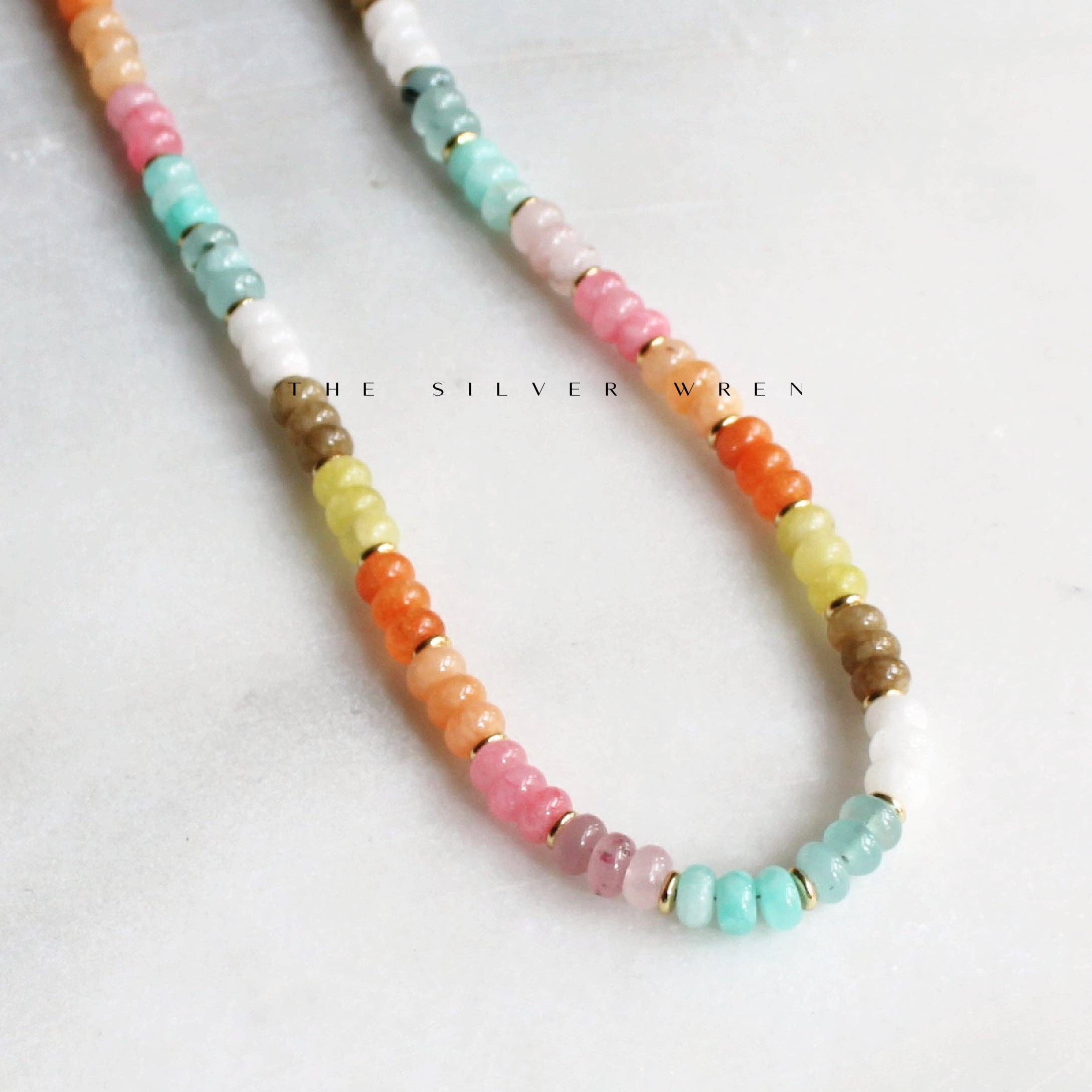 Stone Candy Necklace: 16 inch