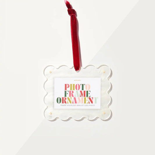 Picture Frame Ornament | White