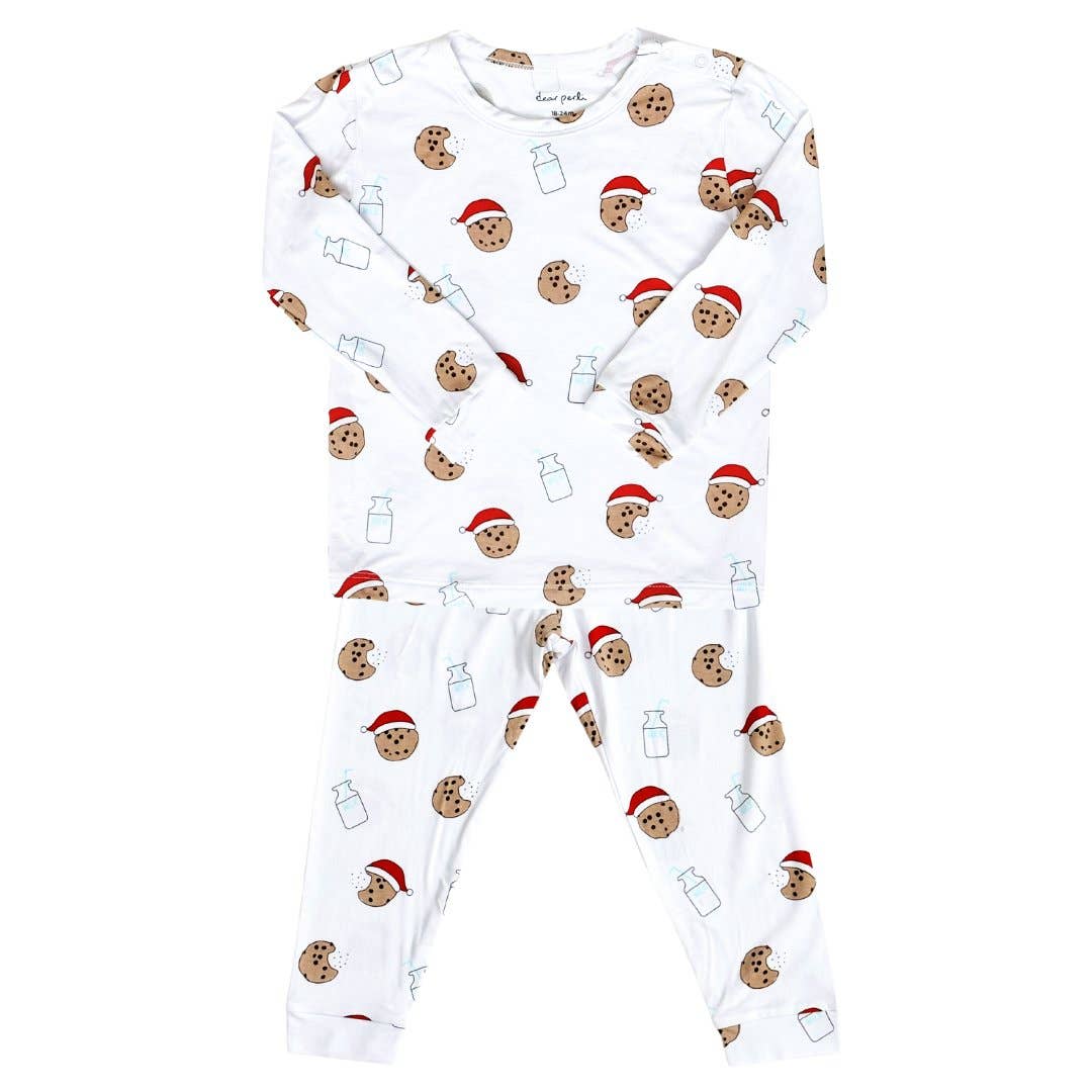 Toddler Pajamas Two-Piece Set |Santa's Cookies