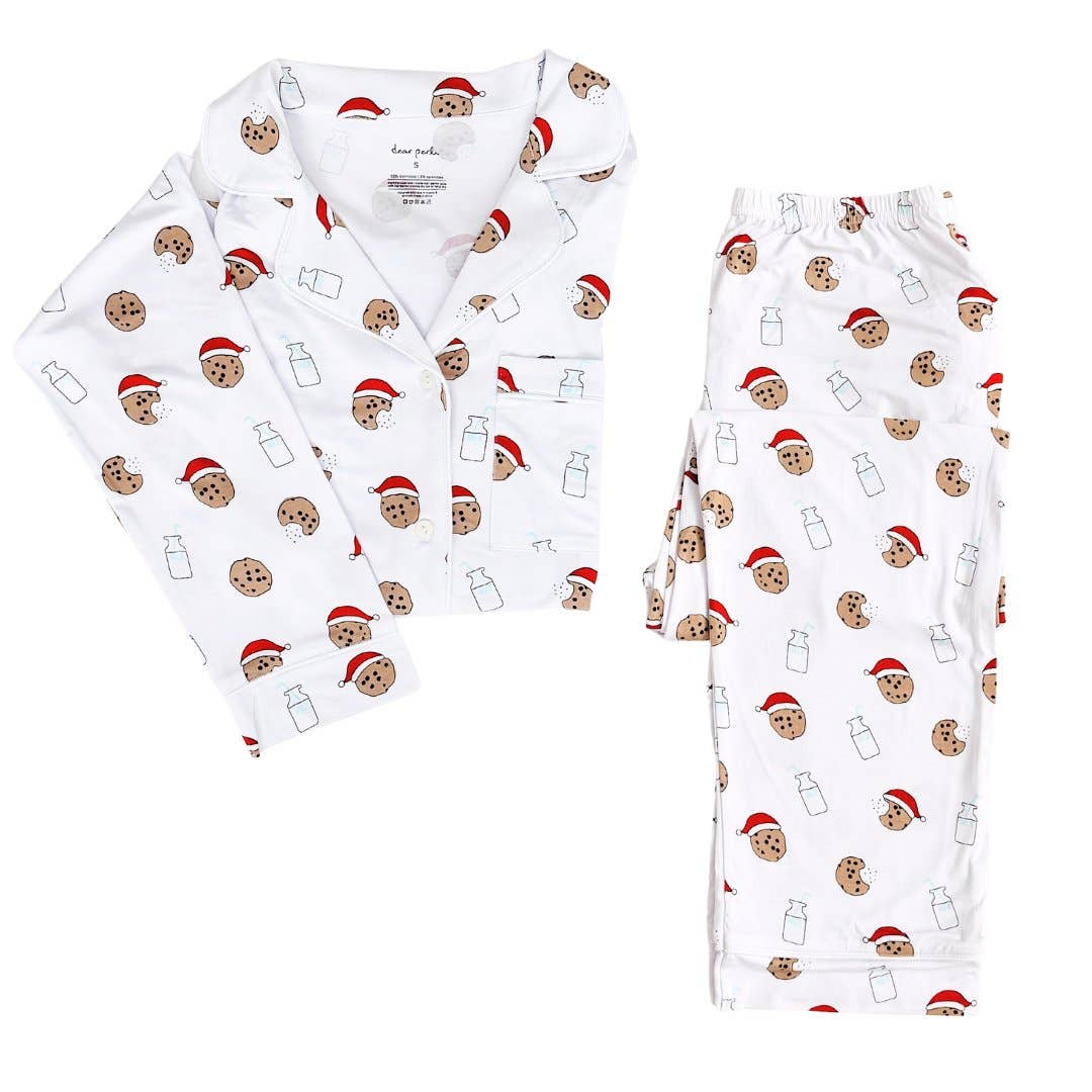 Women's Long Sleeve Pajama Set | Santa's Cookies