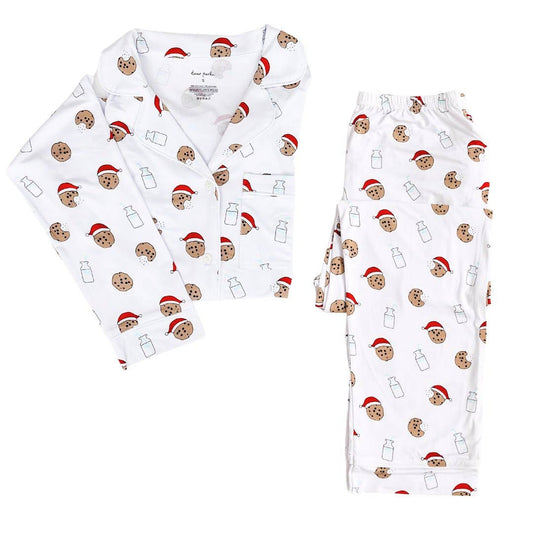 Women's Long Sleeve Pajama Set | Santa's Cookies