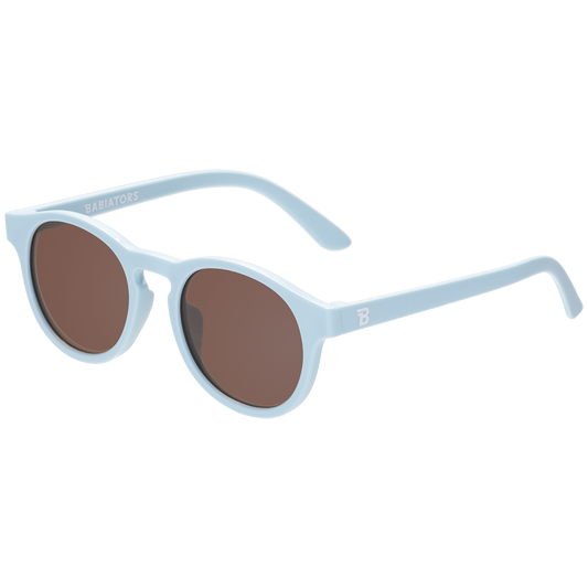 Baby and Kids Baby Blue Keyhole sunglasses with Amber Lens: Ages 0-2