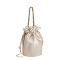 Load image into Gallery viewer, Jeane Champagne Satin Top Handle Bag
