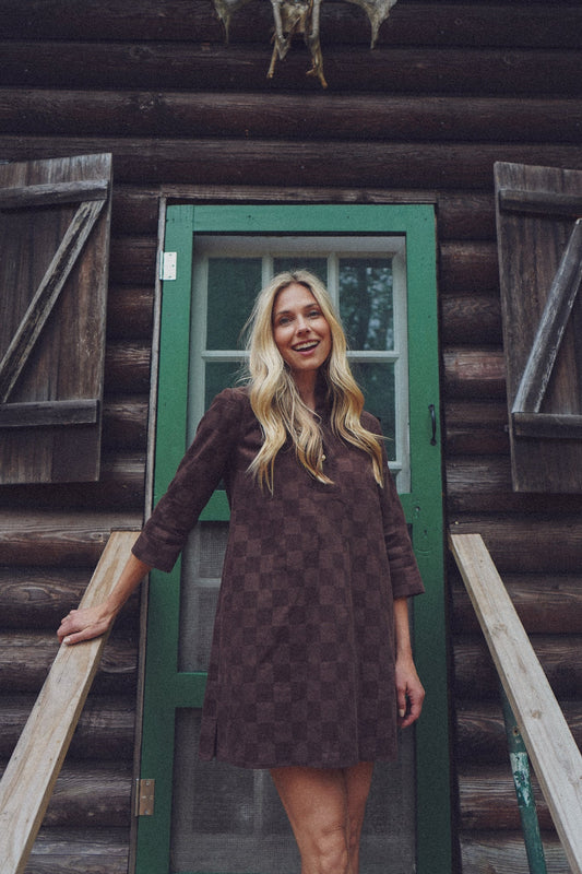 Sophia Dress | Oak Check