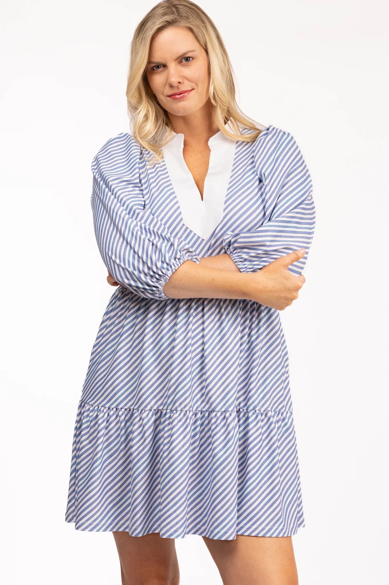 Tory Dress | Chambray Stripe